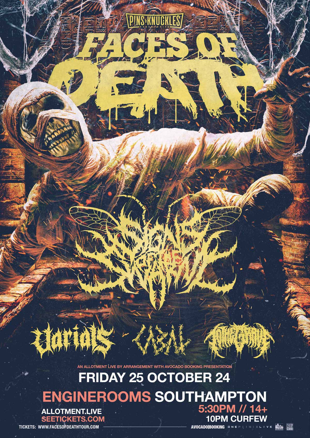  Event - Faces Of Death 2024 – EngineRooms, Southampton Fri, 25 Oct 2024