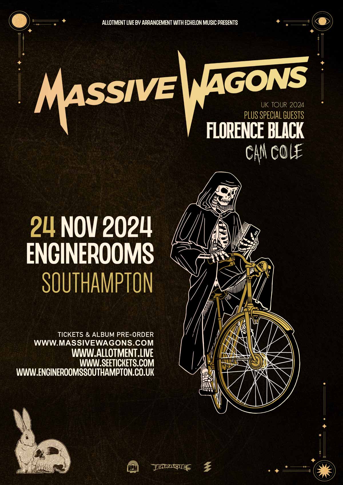 Event - Massive Wagons – EngineRooms, Southampton Sun, 24 Nov 2024