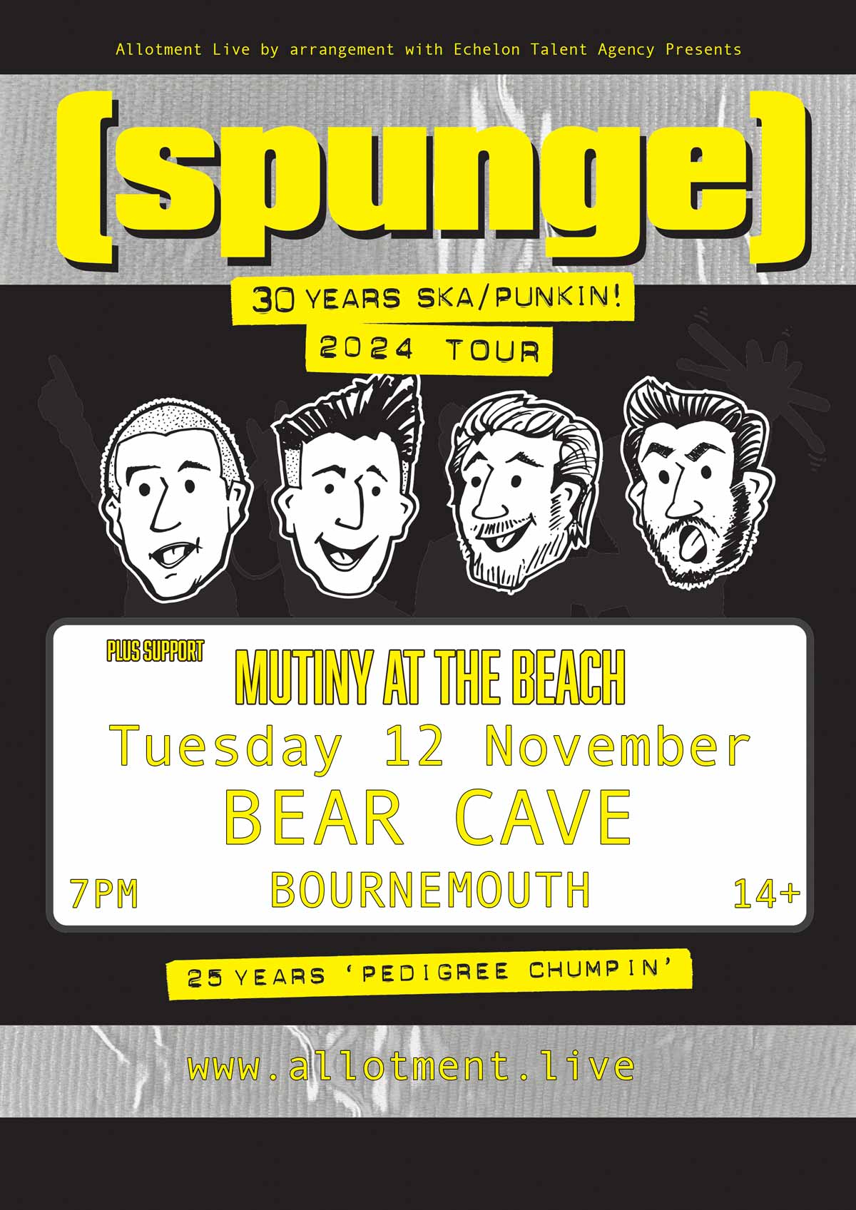  Event - [spunge] – Bear Cave, Bournemouth Tue, 12 Nov 2024