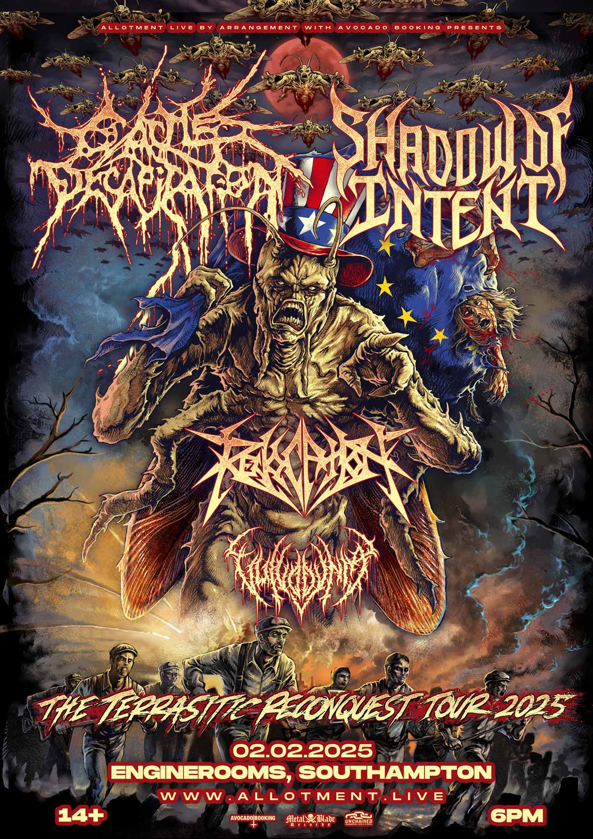  Event - Cattle Decapitation – EngineRooms, Southampton Sun, 02 Feb 2025