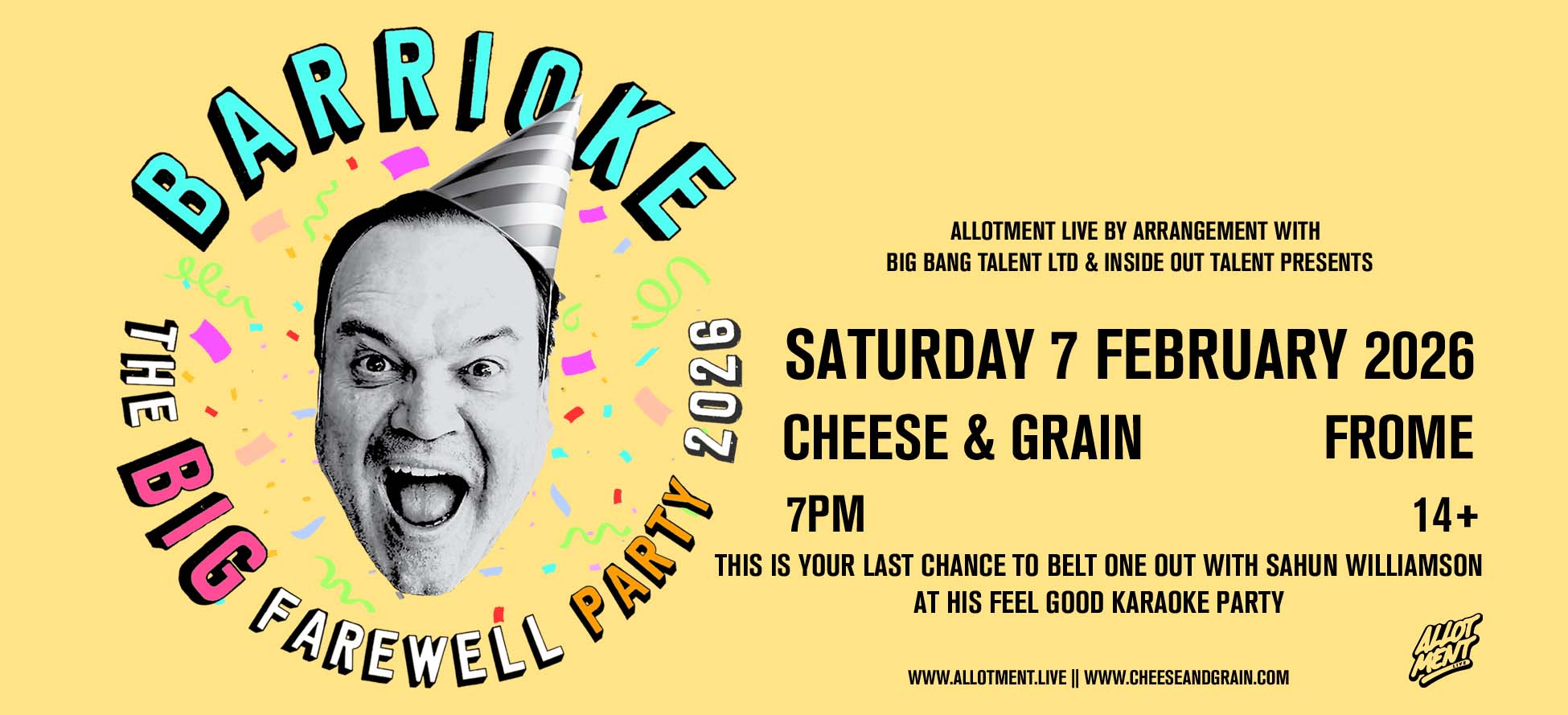 Allotment Live - Barrioke Event C&G