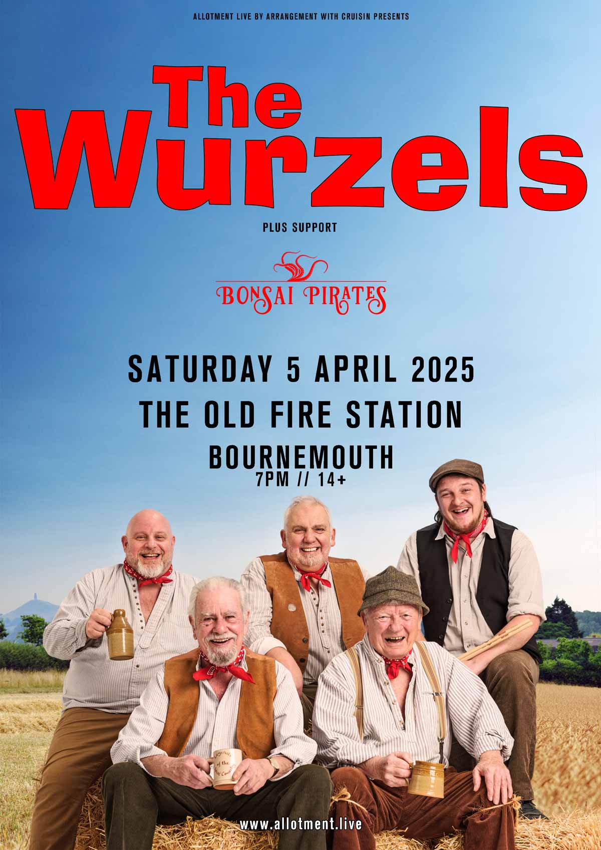 Event - The Wurzels – The Old Fire Station, Bournemouth Sat, 05 Apr 2025
