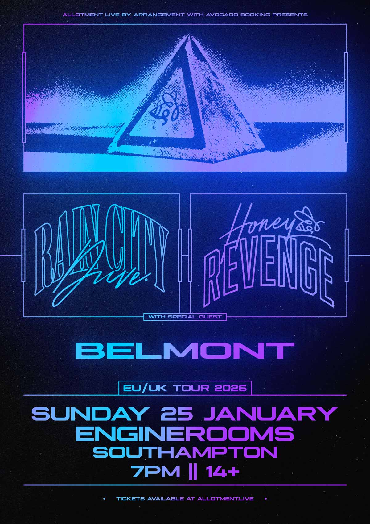 Event - Honey Revenge – EngineRooms, Southampton Sun, 25 Jan 2026