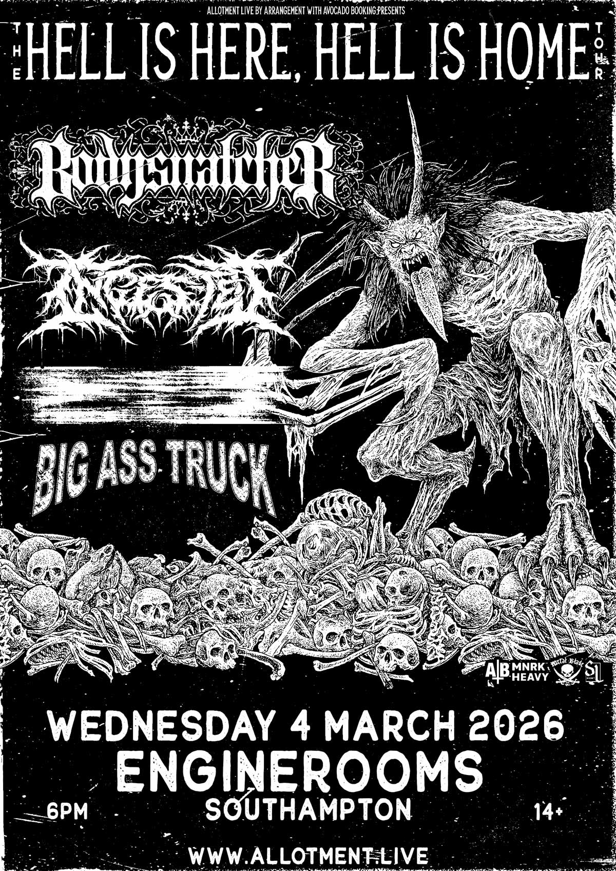 Event - Bodysnatcher – EngineRooms, Southampton Wed, 04 Mar 2026
