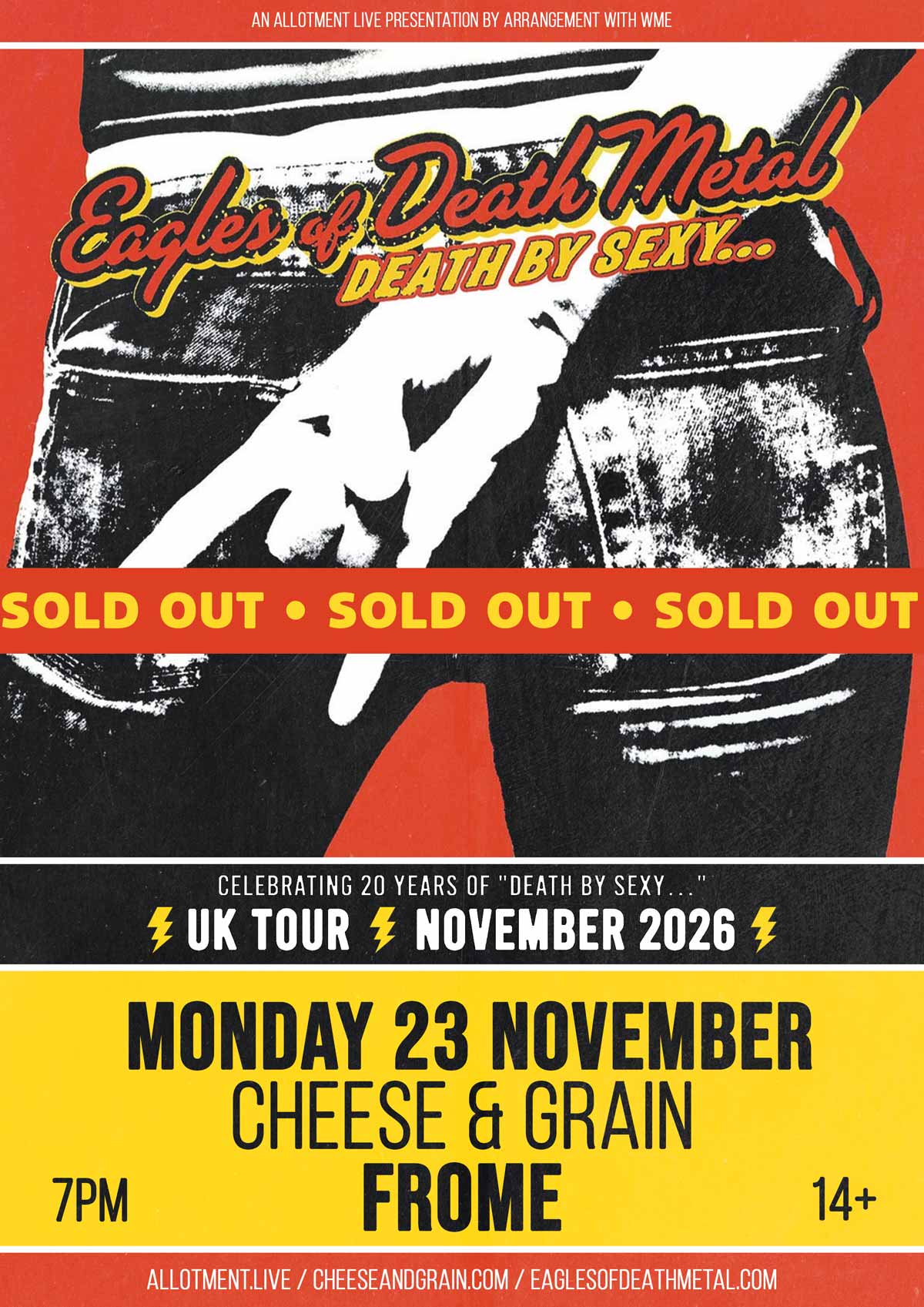  Event - Eagles Of Death Metal – Cheese & Grain, Frome Mon, 23 Nov 2026